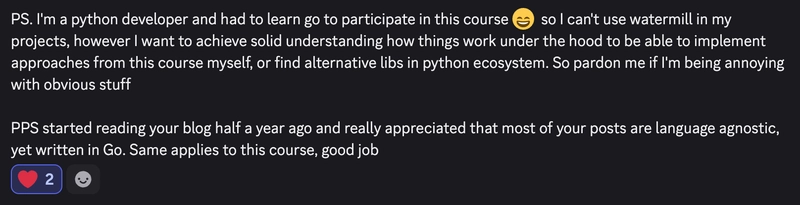 Review from Python developer