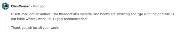 DDD Bible testimonial