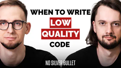 When it’s worth to write low-quality code